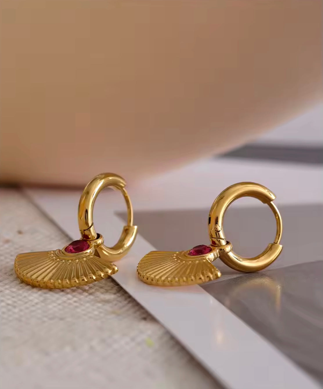 Fan Earrings